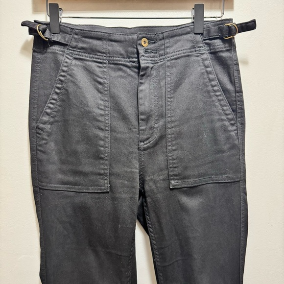 Anthropologie Pilcro & The Letterpress Black High Rise Flare Leg Pants - Picture 2 of 14